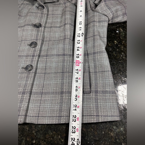 NWT Pendleton Women’s Dressy Jacket Size 12 Gray 100% Wool Business Formal City - Picture 9 of 14